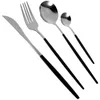 Ensembles de vaisselle Scoop Scoop Steak Fork Spoon Kit Cutlery Set Logeware En acier inoxydable Voyage