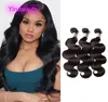 Body Wave 3 Bundels Peruaanse Indiase Maleisische Maleisische 100 Human Hair dubbele inslag Yirubeauty Extensions 1030inch3251511