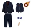 Kleidungssets 2 bis 16 Jahre Jungen Schlanker formaler Anzug Set Kleinkind Smoking für Teen Communion Kleider Kleidung Kinder Hochzeitsringträger Outfit