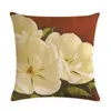 Pianta di cuscino fiore bianco magnolia s boho famiglia regali nascite per neonati copertura piccola poliestere zy29