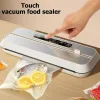 Machine 110V/220V Touch Food Vacuum Sealer Wet And Dry Dualpurpose Household Vacuum Packaging Machine With Free 10pcs Vacuum Bags
