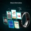 NFC Smart Ring Multi-fonction Multifonction Electronic Bluetooth Ring Solar Ring IC REWRITABLE ANALOG ENCORY CARD TAGE Clé IP68 Ip68 Imperproof 240408