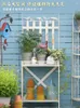 장식용 접시 꽃 스탠드 야외 안뜰 철강 등반 포도 나무 벽 교수형 멀티 레이어 벽 장착 정원 발코니