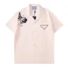 Летние мужские футболки дизайнер дизайнер футболка для боулинга повседневная пуговица кнопка ладель кардиган с коротким рукавом высококачественный модный бренд рубашка для футболки мужской бренд