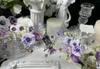 Prezent Vintage White Purple Rose Floral Waski Pet do tworzenia karty Making DIY Scrapbooking Plan Dekoracyjna naklejka