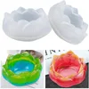 Candle Holders Transparent Silicone Holder Lotus Shape Decorative Plate For Dining Room/ Bedroom/ Living Room (Pieces Of 2)