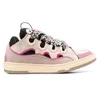 Chaussures habillées designer lavines Bouctes respirantes baskets hommes femmes femmes perle rose gradient couleurs menthe verte de soie multi-lacets entraîneurs imprimés baskets taille 35-46