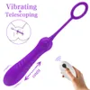 Vibrador FMEA DO Control Remoto Sem Fio, Vibrao de 8 Frequncias, Telescpico