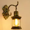 Стеновая лампа Винтажный склад 40W E27 Светодиодная лампочка Loft American Country Retro Industry Iron Sconces Декоративное освещение