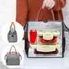 Depolama Çantaları Öğle Çantası Dayanıklı Geniş Açık Tasarım Yalıtımlı Tote Ofis Seyahat Pikniği için Bento