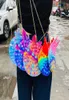 Tie Dye Macaron Rainbow Fidget Toy Backpack Crossbody Chain Tassen Push Bubble Peurt Portemones Fanny Pack Backpacks Handtas Cometic MA5243413