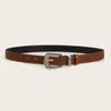 Ceintures 2024 mode simple polyvalent de ceinture marron poly