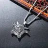 2022 NOUVEAU BIELLIGNE HIP-HOP Little Devil Monster Tide Mens Titanium Steel Collier