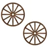 Dekorativa figurer hängande dekorationer vintage trähjul trim modern enkelhet bar garage vägg hängningar västra cowboy pajteam