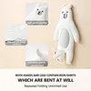 Hooks 4 Pcs Adhesive Animal Decorative Wall Hooks-Reusable Waterproof For Towel Keys Hat Bathroom Bedroom Kitchen