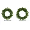 Decorative Flowers 1Pc Christmas Wreaths Garland Door Artificial Hanging Ornaments For Home Outdoor Indoor Layout DIY Decoration Year 2024