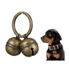 Hondenkleding 3 Set Louds Cat and Bells Pet Pet Pet Collar Charm Drop