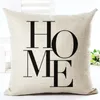 Oreiller coussin cozy oreillers décoratifs à la maison Simple Word Style Imprimé Back S carré 45x45cm taies d'oreiller sans noyau