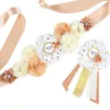 Bälten Stylish Maternity Sash Belt Graviditet Po Props levererar Corsage Set