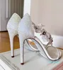 Luxury Floriane Crystal Ivory Sandal Chaussures Foos