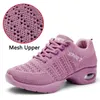 Scarpe da ballo scarpe da ginnastica per donna jazz mesh insegnante pratica sneaker lady lady modern danza sport da donna