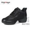 Dansskor mjuk yttersula andas kvinnor sport har sneakers jazz hip hop woman dancing damer