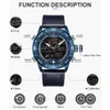 Naviforce armbandsur Mens klockor Top Brand Naviforce Fashion Sport Watch Men Waterproof Quartz Clock Military Wristwatch med Box Set For Sale High Quality