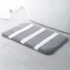 Bath Mats Super Absorbent Mat Grey White Bathroom Rug Foot Carpet Entrance Doormat Non-slip Floor