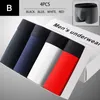 Sous-pants bzel 4pcs / lot Fashion Panties mâle Coton Soft Men's Underwear confortable Boxer Shorts respirant plus taille manxl 3xl