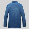 Mens Denim Blazer Men Fashion Cotton Vintage Suit Outerwear Male Blue Coat Denim Jacket Men Slim Fit Jeans Denim Blazers Top 4Xl 240401