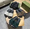 Tasarımcı Terlik Yeni Boston Slipper G Sandal Yaz Erkek ve Kadın Düz Deri Slaytlar Moda Plajı Büyük Baş Sandaletler