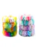 Ponytail Holder Hair Scrunchy Elastic Band Rainbow Plush Hairbands for Women Girl Ties Ropes Winter Accessory1209298