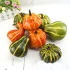 Decorative Flowers 8pcs Foam Artificial Pumpkin Decorations Vegetables Farmhouse Decor Halloween DEC575