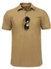 Camiseta militar táctica al aire libre Transpirable Combate Combate Camiseta Caza de caza seca rápida Camping de senderismo Polos Polos Tops 240412