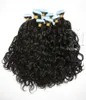 VMAE Virgin Natural Tape In Human Hair Extension 100g Afro Kinky Curly body water Deep wave straight 3B 3C 4B 4C3865389