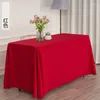 Conférence en tissu de table pure couleur rouge et blanc rectangle de tables