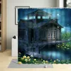 Shower Curtains 3D Dream Natural Scenery Rural Plant Curtain Flowers Waterfall Arched Door Creative Bathroom Decor With Hooks