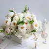 Декоративные цветы искусственная роза цветок для домашнего декора камеллия лотос свадебный цветочный компонент аксессуары