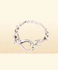 Nieuwe dikke Infinity Knot Knot Chain Bracelet Women Girl Gift Sieraden voor Pandroa 925 Sterling Silver Hand Chain -armbanden met origineel8233235