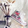 Casual Shoes Spring Summer Women Sneakers Canvas Vulcanize Fashion Letter Seal Söt Sweet Large Size Sets-up 44
