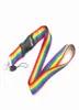 25 mm breedte regenboog mobiele telefoon riemen nek lanyards voor sleutels ID -kaart mobiele telefoon USB -houder hang touw webbing 10pcs8015899