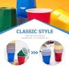 Disposable Cups Straws 100 Pcs Juice Beverage Supply Compact Beer Cup Plastic Paper Daily Use Accessory Small Tumbler