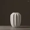 Vazen creatieve origami keramische vaasdecoratie moderne woonkamer zachte noordelijke tafel witte gedroogde bloem arrangeur