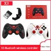 Gamepads x3/t3 bluetoothcompatible joystick oyun denetleyicisi akıllı kablosuz gamepad cep telefonu pc tv kutusu akıllı tv android iPhone