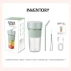 Juicers Xiaomi Portable Juicer Blender with Straw USB Rechargeable Mini Juicer Cup Wireless Electric Juice Machine for Shakes Fruit