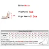 Dress Shoes Hlieny Fashion PVC Transparent Bowknot Pearl Pumps Sexy Pointed Toe High Heels Women Sandals Prom Party Spring Wedding