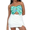 Robes décontractées Yileegoo Femmes S sexy couture tube tops d'été sans bretelles sans manche