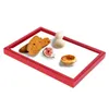 Tea Trays Wood Snack Tray Food Serving Ceremony Holder For Home Kitchen Restaurant
