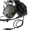 Tillbehör Tacsky Tactical Hunting Dual Communication Silicone Earmuffs TCI Liberator 1 Noise Reduction Pickup Walkie Talkie Headset