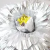 Fleurs décoratives simulées en or brillant rose de rose de rose de mariage de la fête de la fête